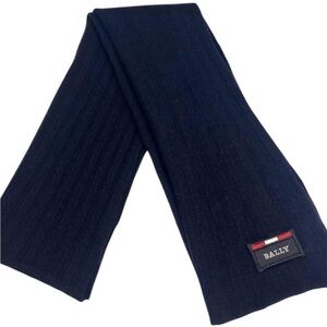 BALLY NWT knit blue wool, viscose,nylon and cashmere scarf